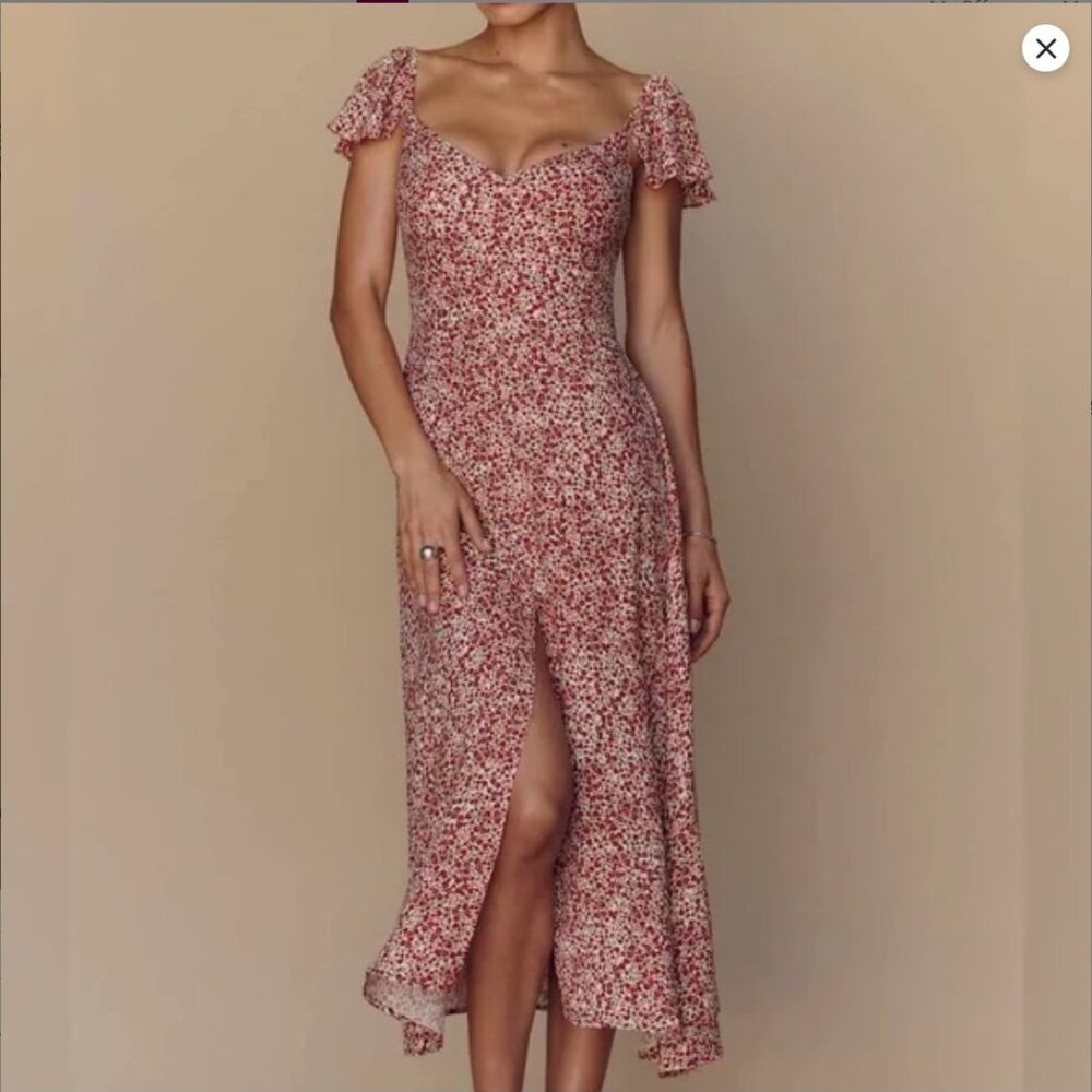 Reformation Baxley Midi Floral Dress size 4